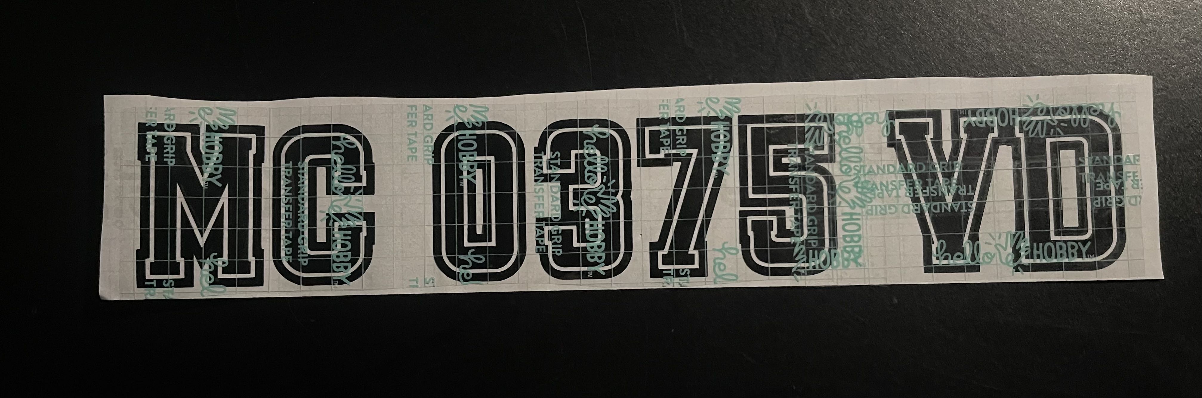 Custom boat registration numbers